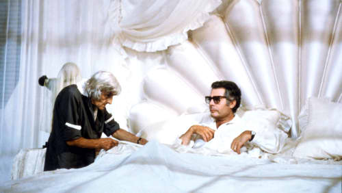 مارچلو ماسترویانی در نمایی از «شهر زنان» ساخته فلینی شهر زنان فدریکو فلینی